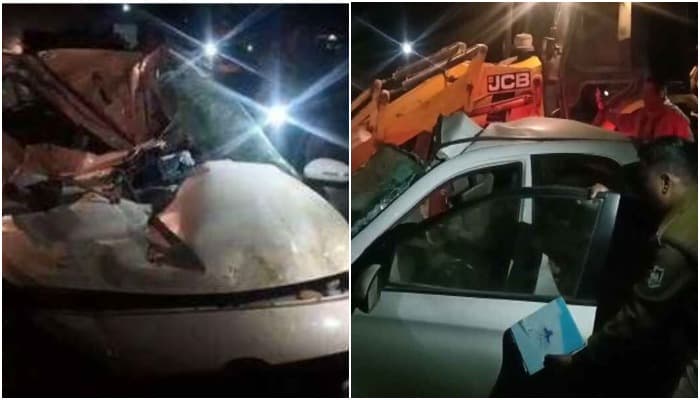 भीषण सड़क हादसे में श्योपुर के सिविल जज की मौत, कंटेनर को काटकर निकालना पड़ा शव