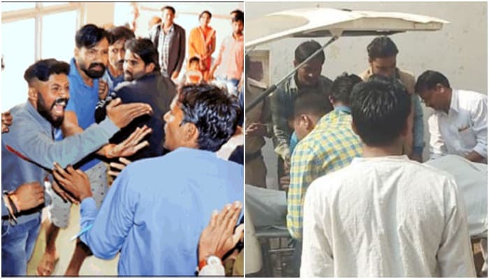 चाचा-भतीजे की हत्या पर बवाल, परिजनों ने अंतिम संस्कार रोका, भारी पुलिस बल तैनात