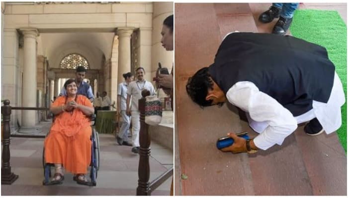 PHOTOS: पहली बार संसद पहुंचे एमपी के ये सांसद, अलग अलग अंदाज में की एंट्री