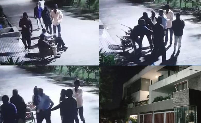 फिल्मी स्टाइल में डकैती, गन पॉइंट पर परिवार को बंधक बनाया, घटना CCTV में कैद