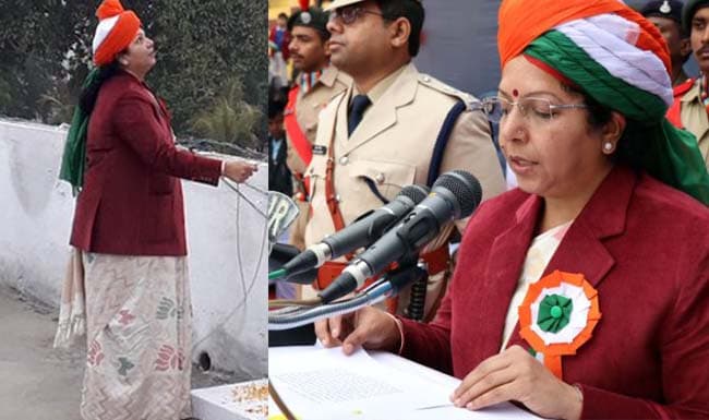 अब ‘कमल’ छाप साड़ी को लेकर सुर्खियों में शहडोल कलेक्टर, कांग्रेस को आपत्ति