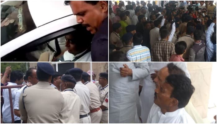 CM से मिलने पहुंचे कांग्रेसियों में जमकर हुई धक्का-मुक्की, कई मंत्री भी हुए शिकार