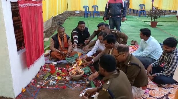 5 एकड़ जमीन में बनेगा थाना भवन और आवास, डीआईजी शहडोल रेंज ने किया भूमिपूजन