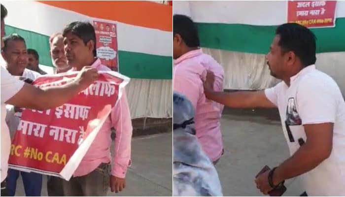 सीएए का समर्थन कर रहे भाजपा नेता को प्रदर्शनकारियों ने भगाया