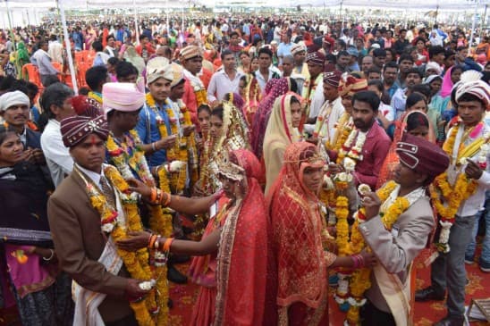 सामूहिक विवाह में बना रिकॉर्ड, 3000 दूल्हों की एक साथ बारात