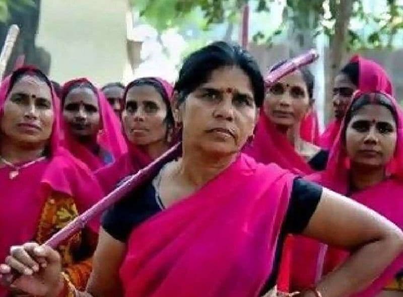 गुलाबी गैंग की कमांडर पर पैसे देकर राजनीति करने का आरोप