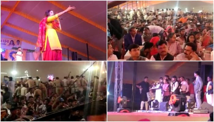 हाईवोल्टेज ड्रामे के बीच रामबाई ने कराया सपना चौधरी का डांस, जमकर मचा बवाल