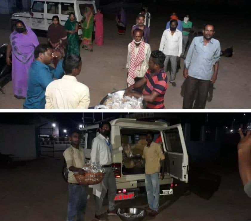 “लॉक डाउन” के बीच कलेक्टर की अनूठी पहल, मजदूर व जरुतरमन्दों को पहुंचा रहे खाना