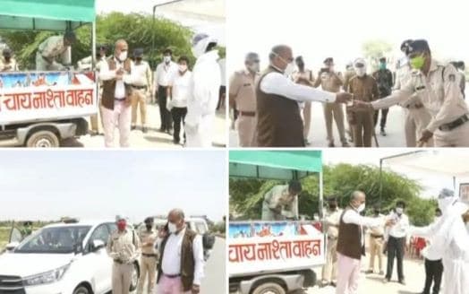 कोरोना वारियर्स को चाय नाश्ता कराने पहुंचे IG, लापरवाह अफसर के खिलाफ कार्रवाई की सिफारिश