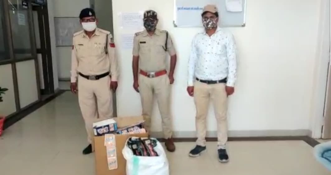 लॉकडाउन में चल रही थी गुटखे की कालाबाज़ारी, करीब 3 लाख का गुटखा पकड़ाया