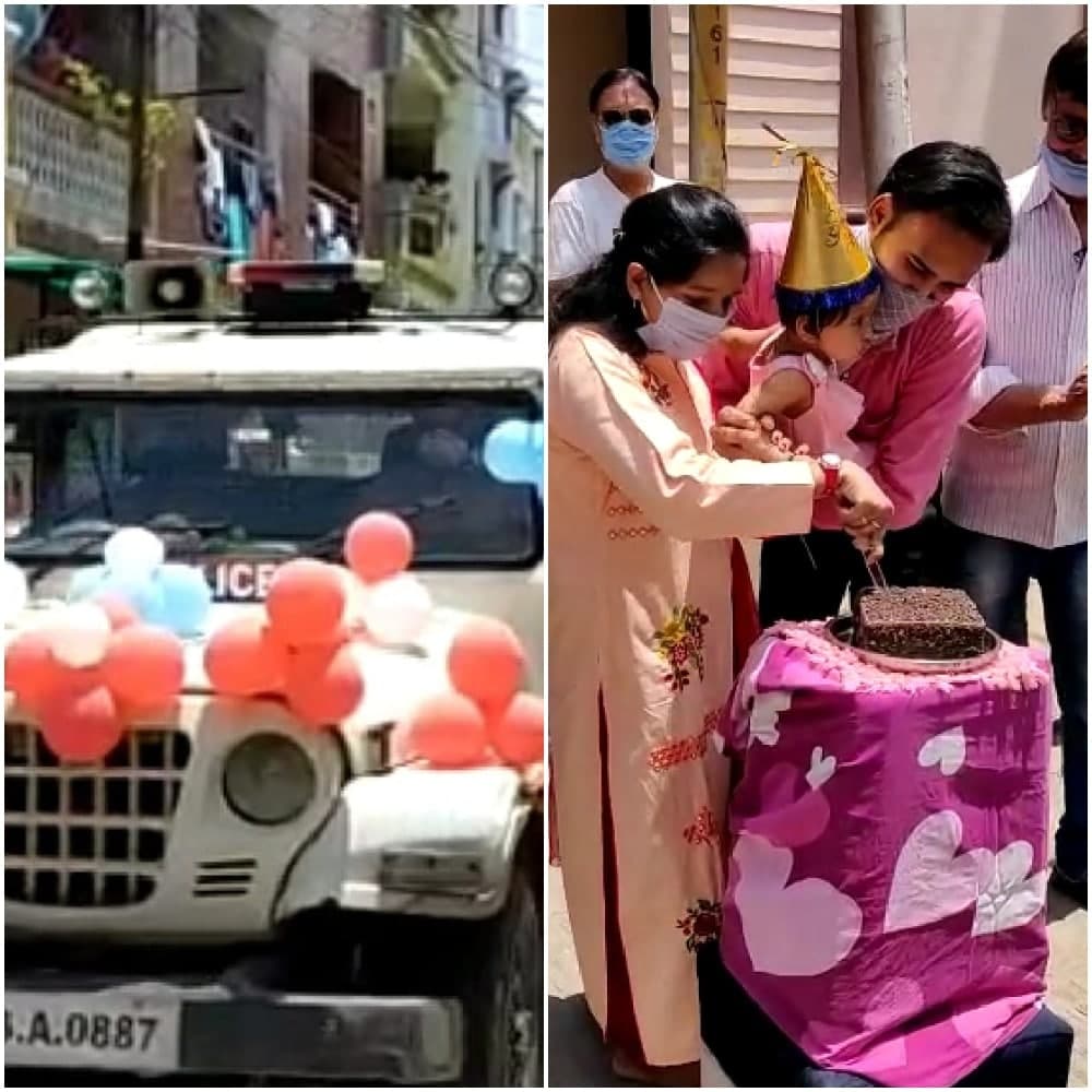 नन्हीं मिष्ठी के पहले जन्मदिन को इंदौर पुलिस ने बनाया खास, इस तरह किया सेलिब्रेट