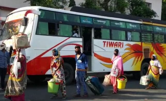 महाराष्ट्र से 25 जिलों के मजदूरों को जबलपुर लेकर पहुंची श्रमिक स्पेशल ट्रेन