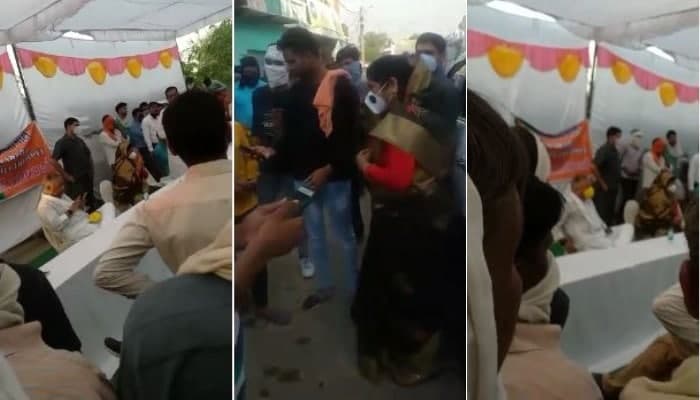 नेता यूं उड़ा रहे सोशल डिस्टेंसिंग की सरेआम धज्जियाँ, वीडियो वायरल