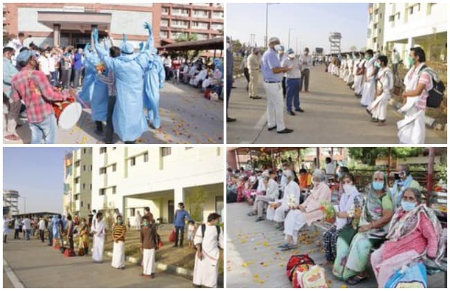 बड़ी राहत: उज्जैन में 113 लोगों ने जीती कोरोना से जंग, ढोल की धुन पर नाचे स्वास्थ्य कर्मी