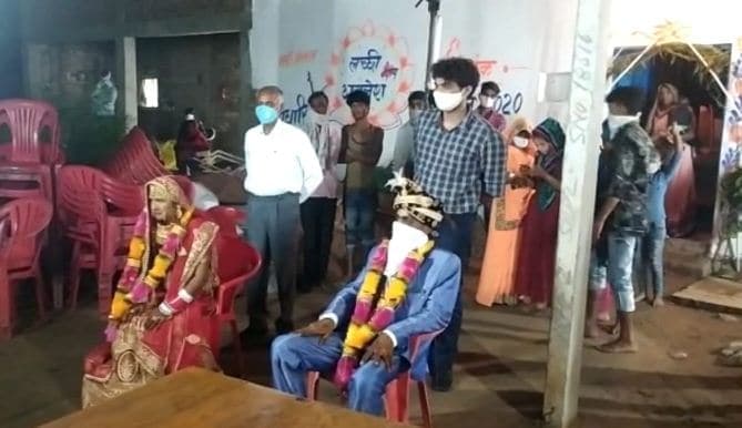 शादी में पहुंचा कोरोना पॉजिटिव, दूल्हा-दुल्हन, नाई, बारातियों सहित 87 लोग क्वारंटाइन