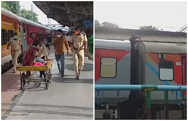 ट्रेन की छत पर चढ़ा युवक हाई टेंशन लाइन की चपेट में आया, 80 प्रतिशत झुलसा
