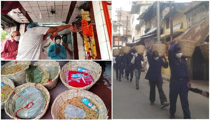 Ujjain CoronaVirus: जब शराब से भरी मटकी लेकर सड़क पर निकले SP-कलेक्टर,देखें VIDEO