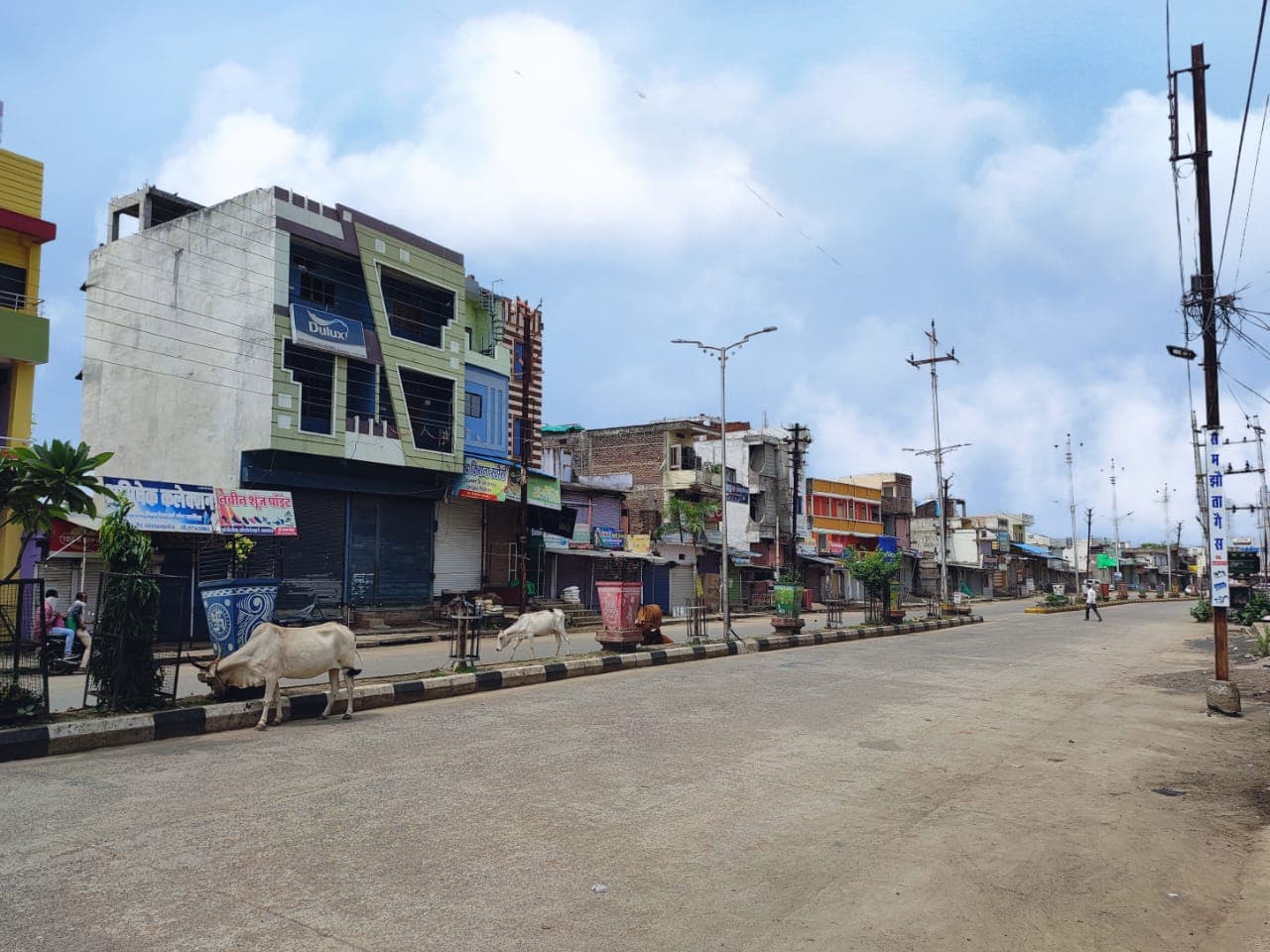 कोरोना का कहर, सीहोर के नसरुल्लागंज में लगाया गया 4 दिन के लिए लॉकडाउन