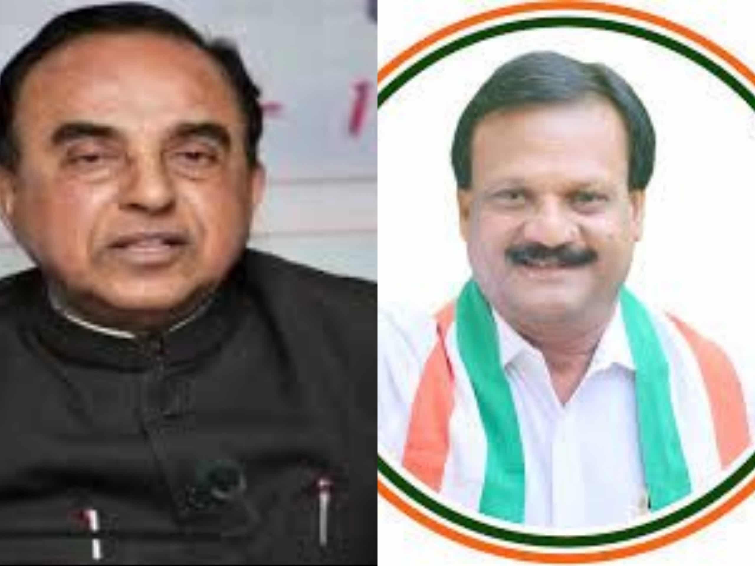 कांग्रेस नेता ने आखिर क्यों कहा “सुब्रमण्यम स्वामी को देशद्रोही करार दे मोदी सरकार”