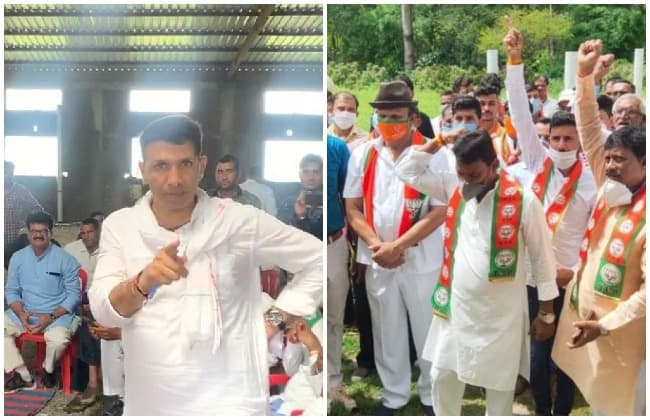 सांवेर उपचुनाव:  पूर्व मंत्री ने ग्रामीणों से लगाई गुहार, तो बीजेपी के मंत्री ने कांग्रेस में लगाई सेंध