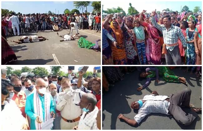 लापता बच्ची को नहीं ढूंढ पाई पुलिस, परिजनों का चक्काजाम, सांसद से लगाई गुहार