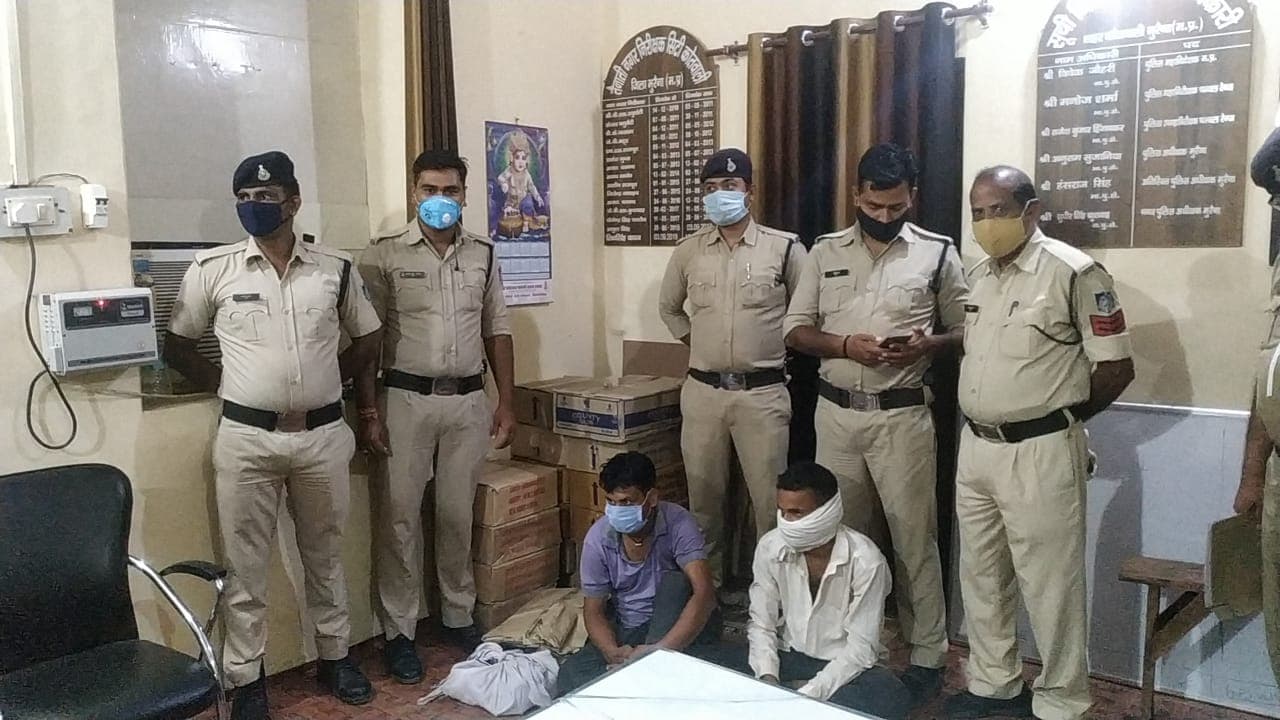 यहां पकड़ाई गई 10 लाख की अवैध शराब, वाहन भी किया जब्त
