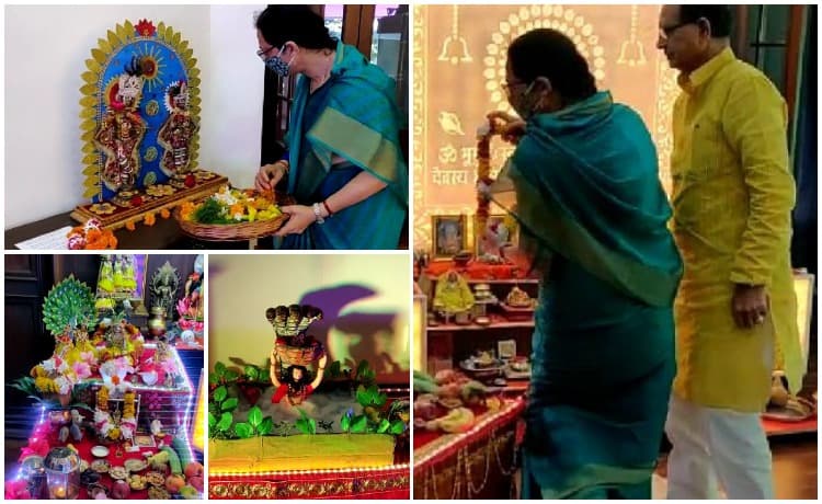 कृष्ण लीलाओं की झांकियों से सजा सीएम हाउस, परिवार संग कृष्ण जन्मोत्सव मनाएंगे सीएम शिवराज