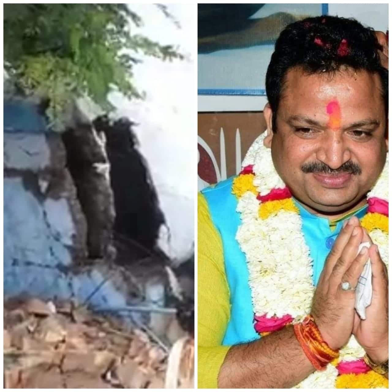 कोलारस में पानी की टंकी गिरने को लेकर BJP ने की शिकायत, दोषियों पर कार्रवाई की मांग