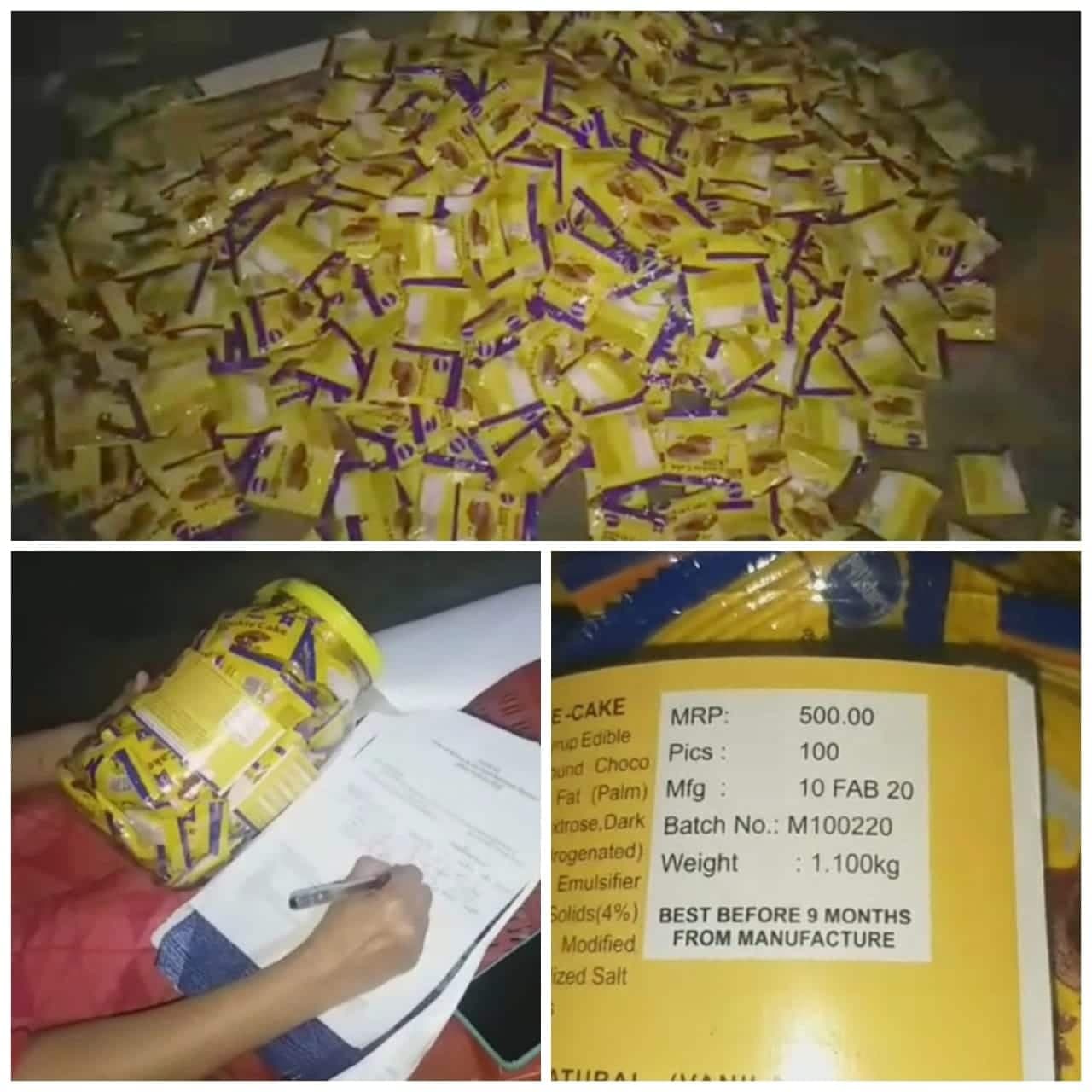 बच्चों को एक्सपायरी डेट के बिस्किट-केक बेचने की तैयारी, पुलिस ने 7 लाख का माल जब्त किया