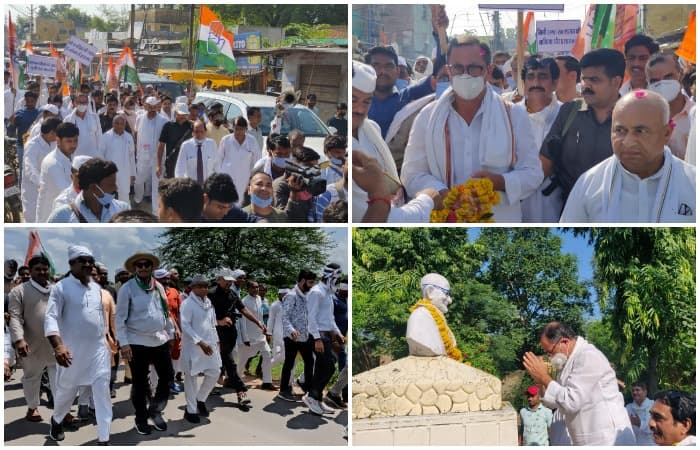 उपचुनाव से पहले नदियां बचाने पूर्व मंत्री निकले पदयात्रा पर, हजारों लोगों का मिला समर्थन