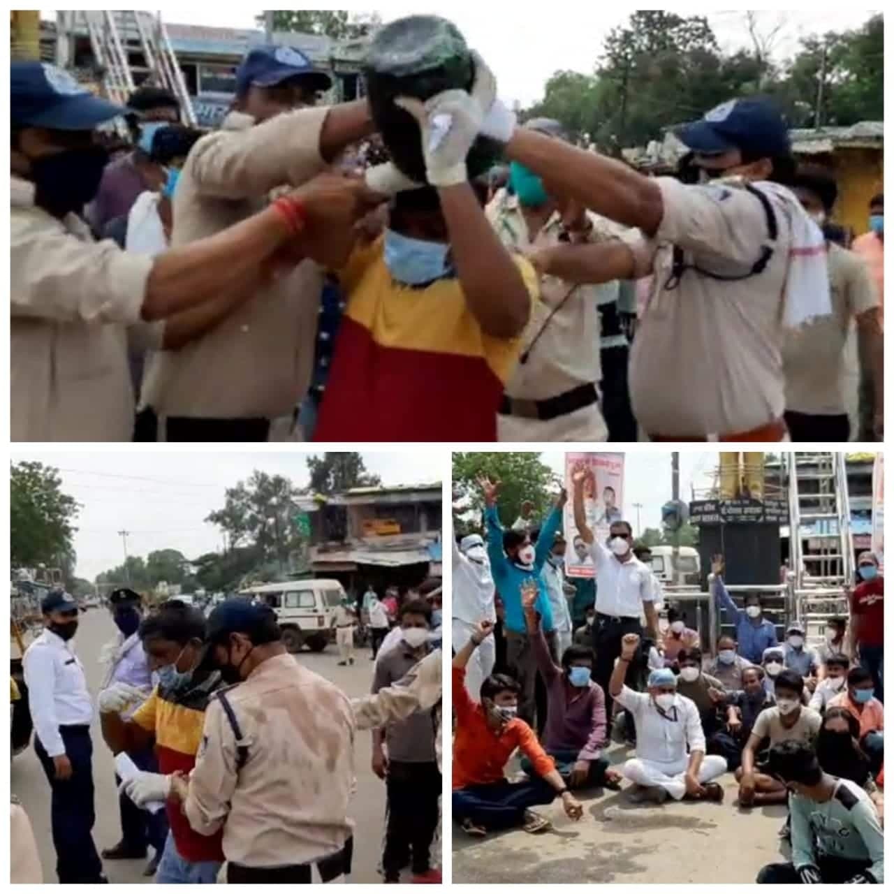 इंसाफ की मांग को लेकर BJP नेता ने की आत्मदाह की कोशिश, स्वास्थ्य कर्मचारी की मौत से गर्माया मामला