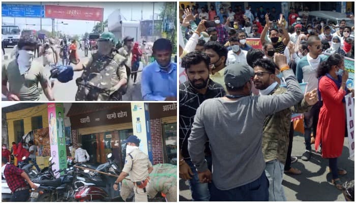 UNEMPLOYMENT: बेरोजगारों पर पुलिस की लाठी, बलपूर्वक खदेड़ा, दर्जनों गिरफ्तार