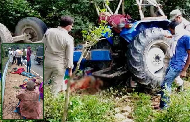 बड़ा हादसा: श्रद्धालुओं से भरी ट्रैक्टर-ट्राली अनियंत्रित होकर पलटी, 5 लोगों की दर्दनाक मौत