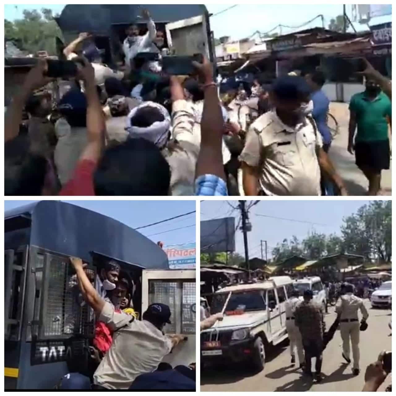 एनएसयूआई अध्यक्ष ने किया आत्मदाह का प्रयास, पुलिस ने किया गिरफ्तार