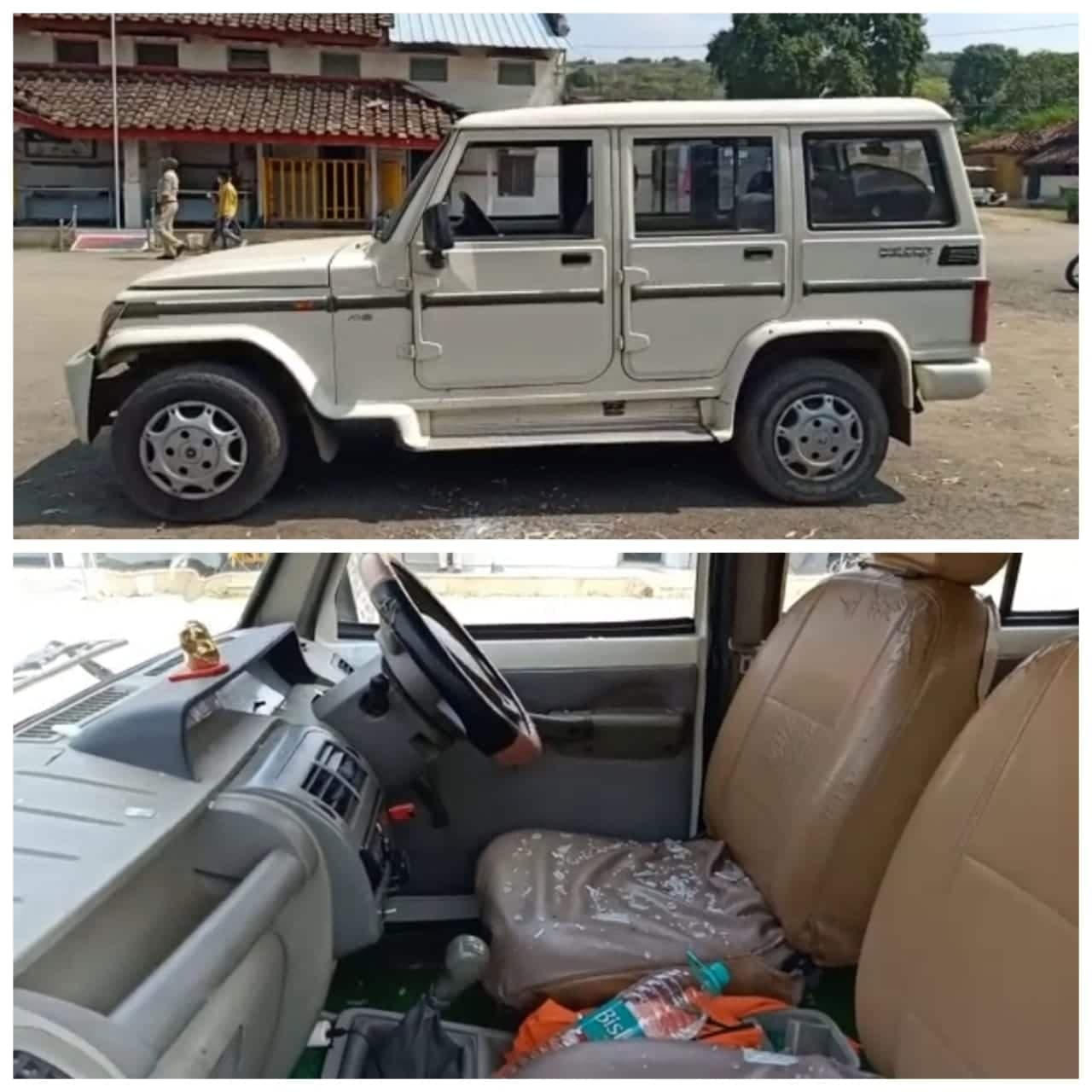थाने में खड़े वाहन में थाना प्रभारी ने की तोड़फोड़, वाहन मालिक ने एसपी से की शिकायत