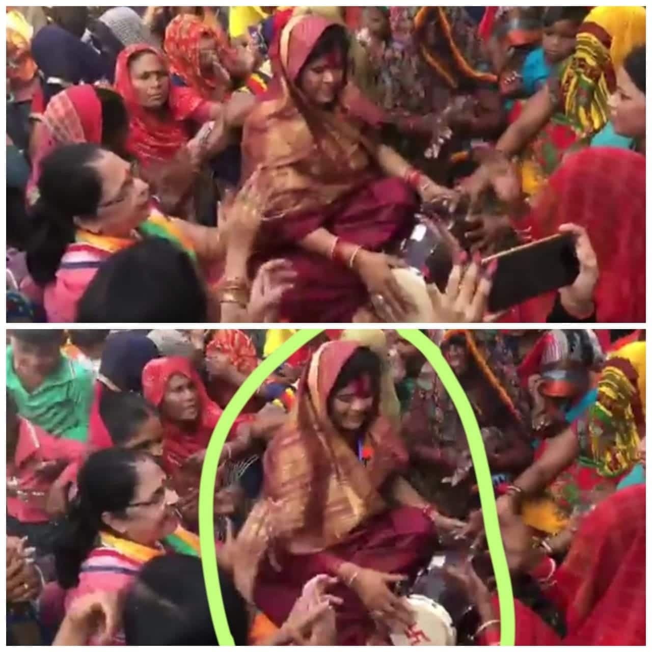 उपचुनाव में अजब नजारे, इमरती देवी ने बजाई ढोलक गाए देवी गीत, देखिये वीडियो