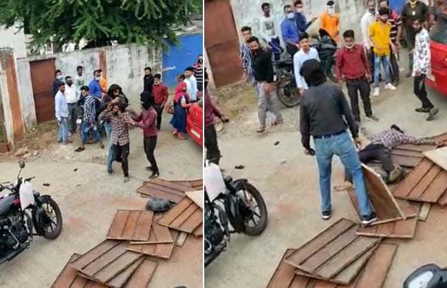 ऑटो चालक को बीच सड़क बेरहमी से पीटा, वीडियो वायरल, दो के खिलाफ मामला दर्ज