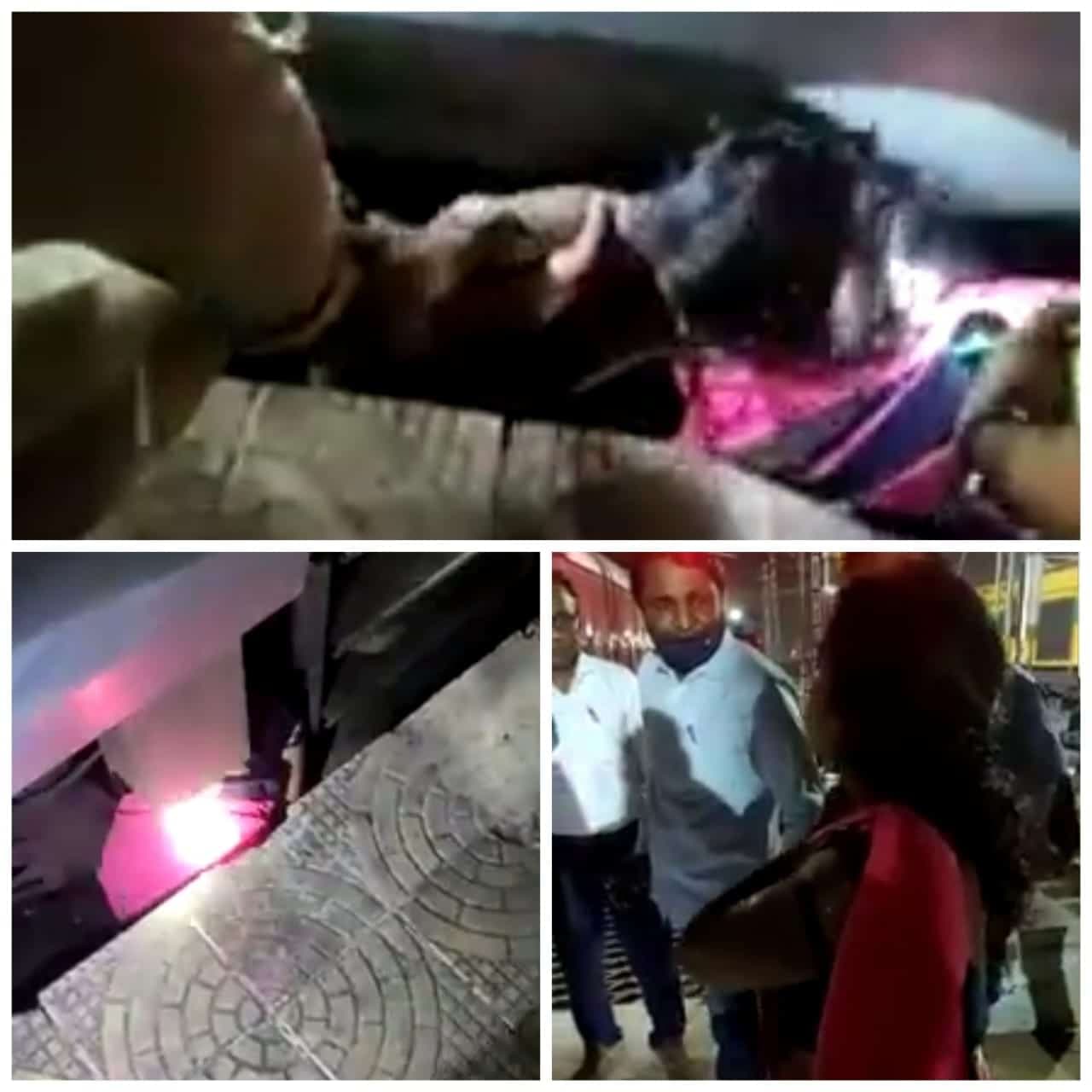 प्लेटफार्म और ट्रेन के बीच गिरी महिला यात्री, सिपाही की तत्परता से बची जान
