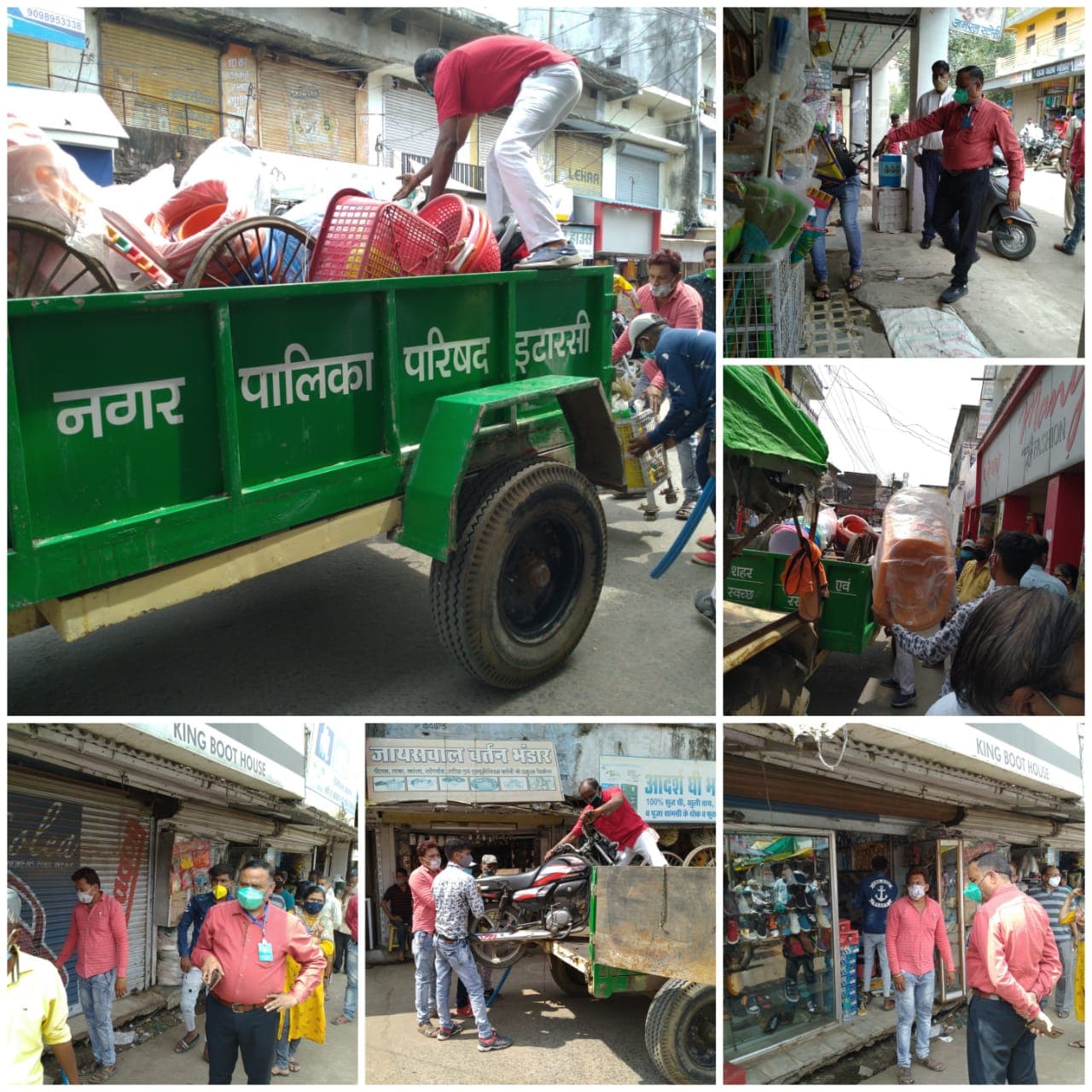 अतिक्रमण को लेकर प्रशासन सख्त, दुकानें सील सामान जब्त
