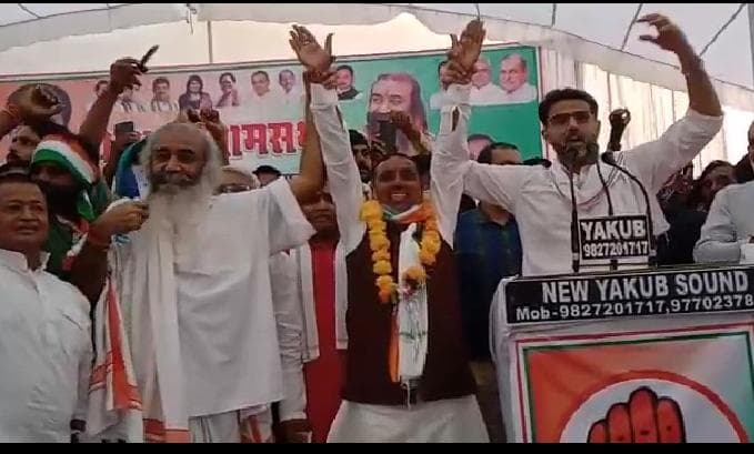 ये सत्य-असत्य का चुनाव है, हाथ का बटन इतनी ज़ोर से दबाना की इसकी आवाज़ जयपुर तक सुनाई दे – सचिन पायलट