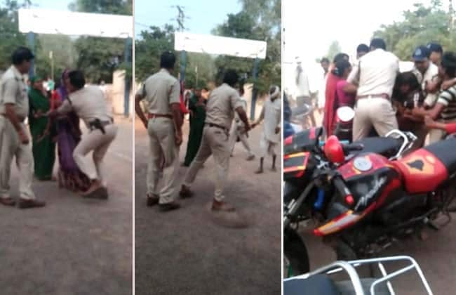 पुलिस पर थाने में बुलाकर मारपीट का आरोप, वीडियो वायरल