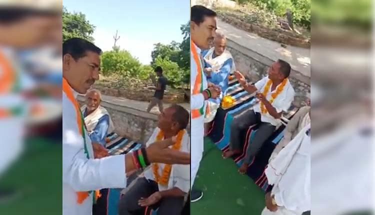 बीजेपी प्रत्याशी और सिंधिया समर्थक मंत्री का वीडियो वायरल, ग्रामीण ने सुनाई खरी-खोटी