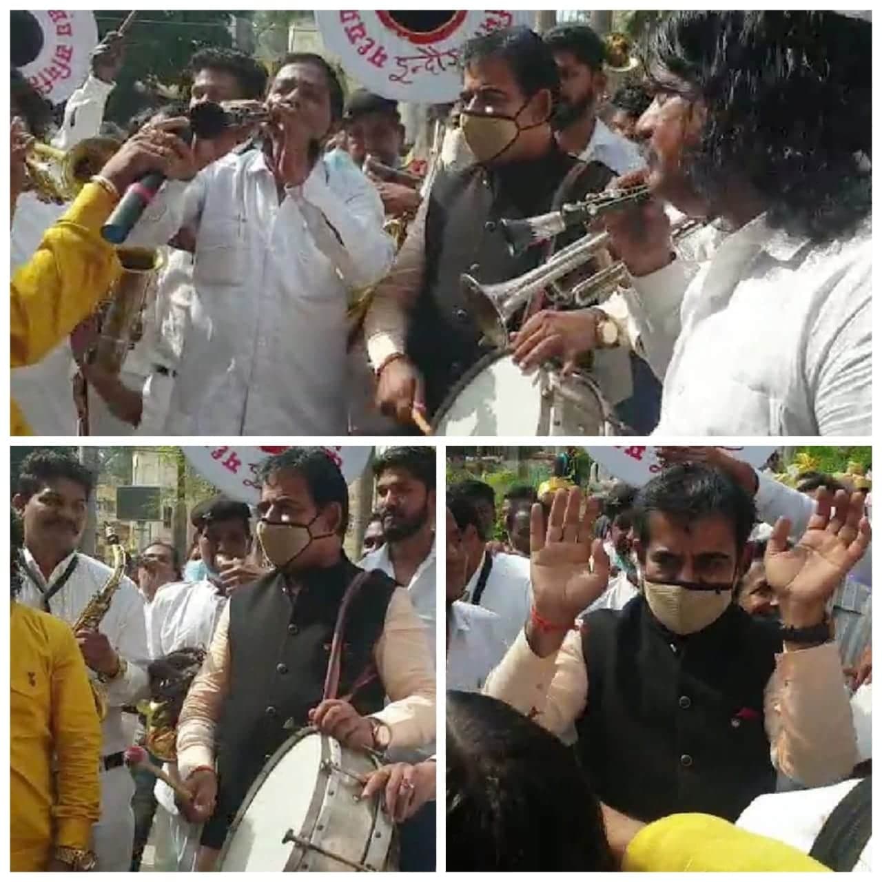 सांसद ने बजाया बैंड, अब किसी भी मांगलिक कार्य से पहले बजाई जाएगी स्वच्छता की धुन
