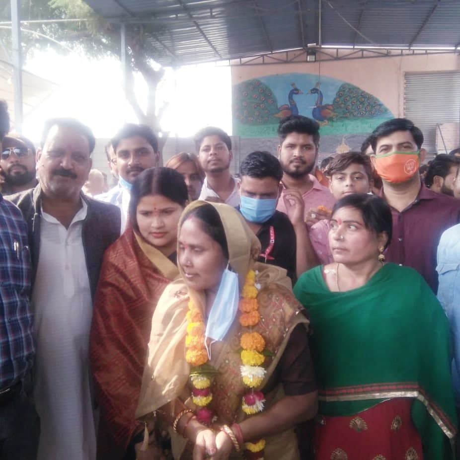 भांडेर में भाजपा ने निकला विजय जुलूस, रक्षा संतराम सरोनिया ने मतदाताओं को दिया धन्यवाद