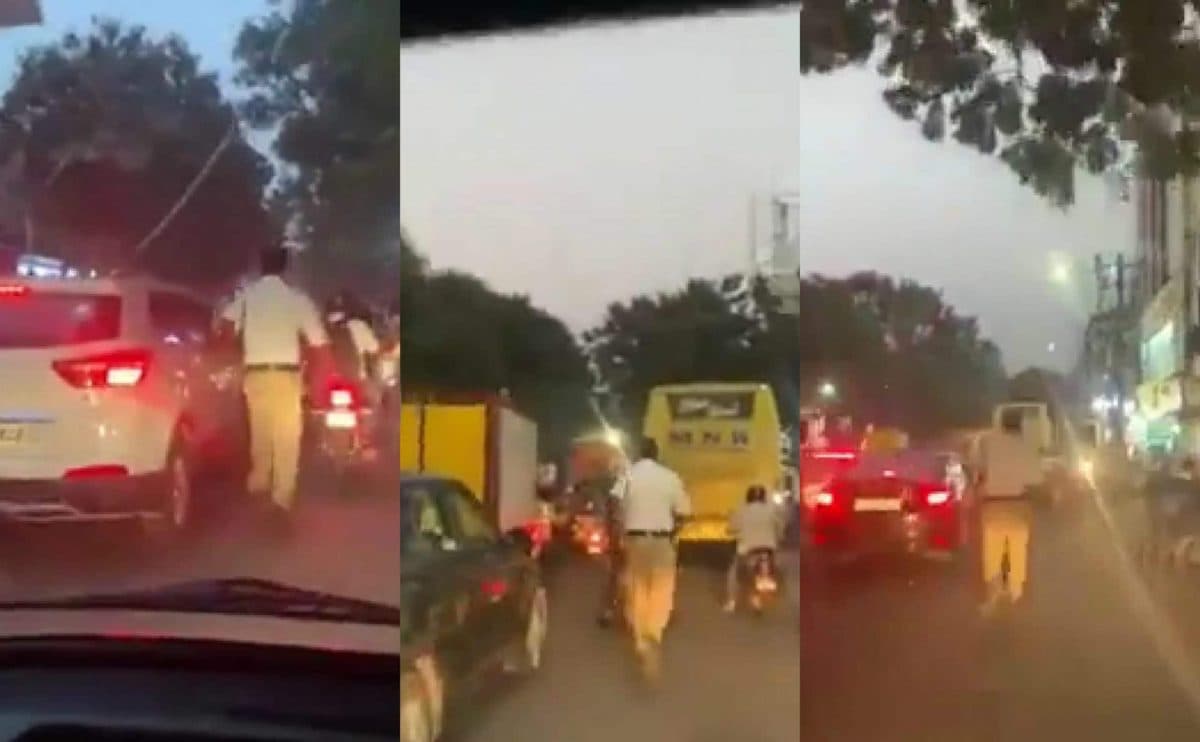 ट्रैफिक कॉन्स्टेबल की नेकी ने उसे रातों रात बना दिया सोशल मीडिया स्टार, देखें वीडियो