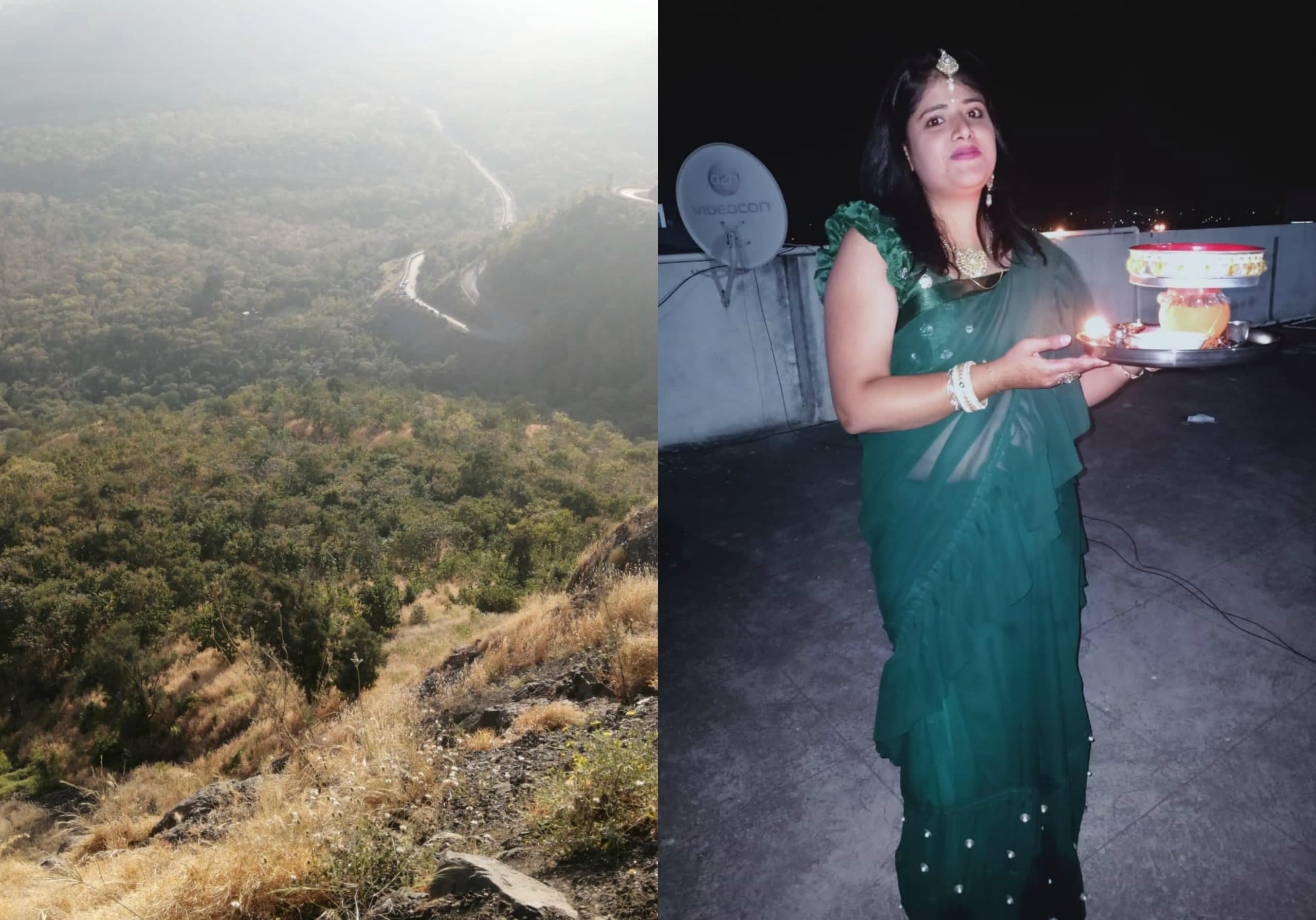 सेल्फी के चक्कर में गई जान, पति और बच्चे के सामने गहरी खाई में गिरी महिला
