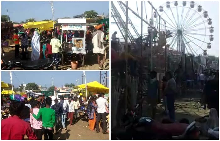 यह कैसी सख्ती : मास्क न लगाने पर कार्रवाई, लेकिन नगर परिषद ने लगवा दिया मेला, क्या नहीं फैलेगा संक्रमण