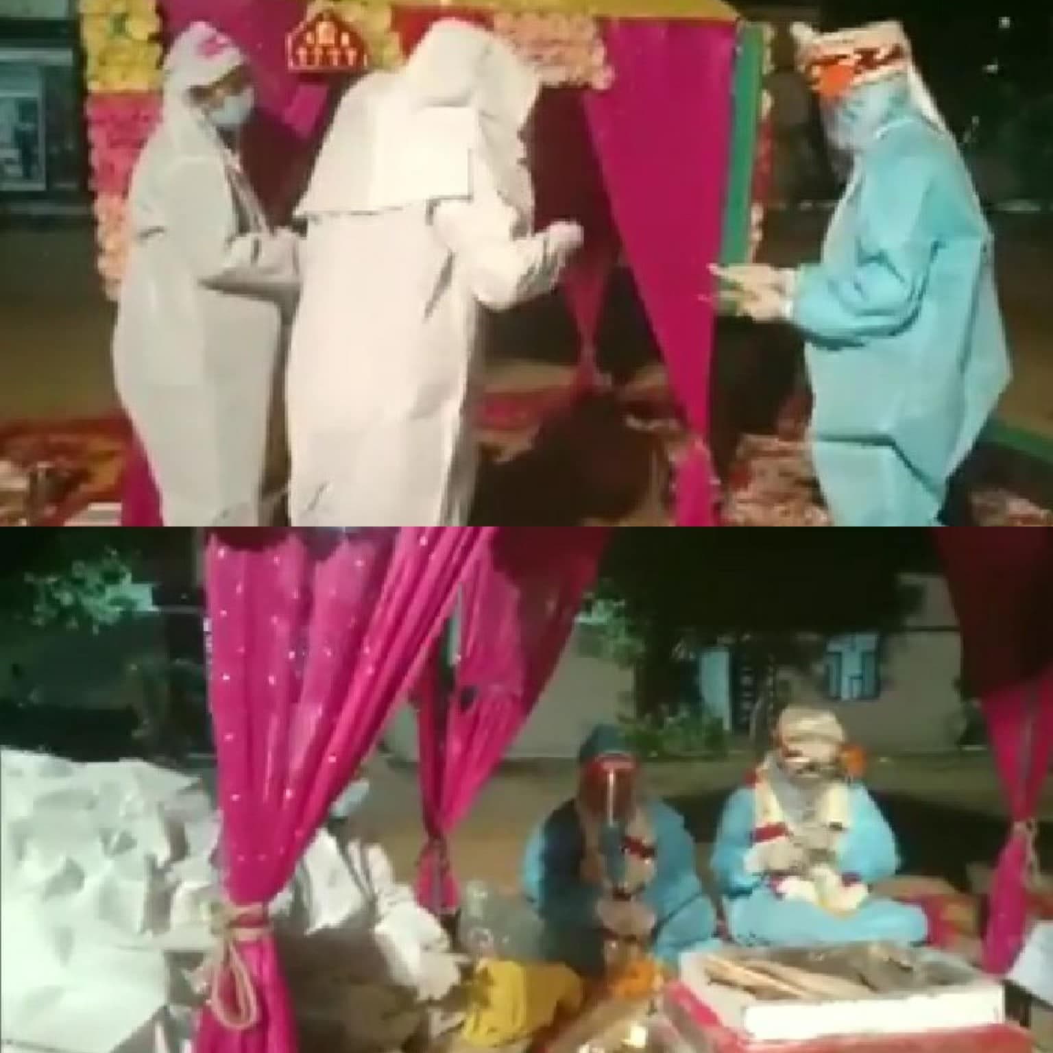 Video: PPE Kit पहनकर सजना की हुई सजनी, लिए सात फेरे