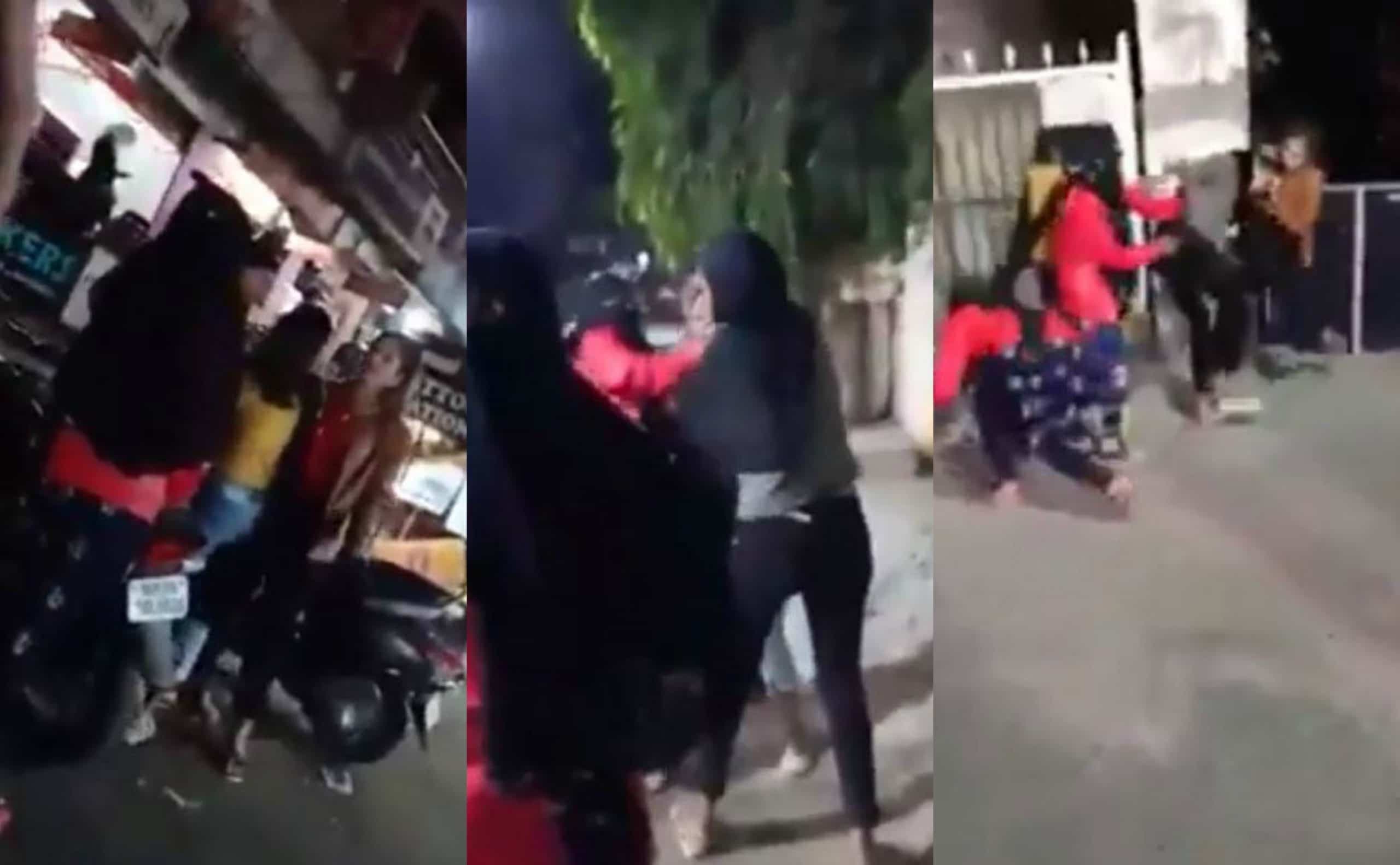 Viral Video : इंदौर में बीच सड़क पर युवतियां एक-दूसरे पर बरसा रही लात-घूसे, खींचे बाल, देखें वीडियो