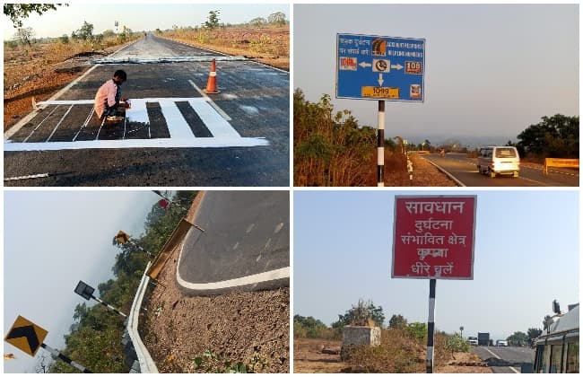 कई हादसों के बाद जागा प्रशासन, बगदरी घाटी पर बनाए 4 स्पीड ब्रेकर, 10 स्थानों पर संकेतक लगाए